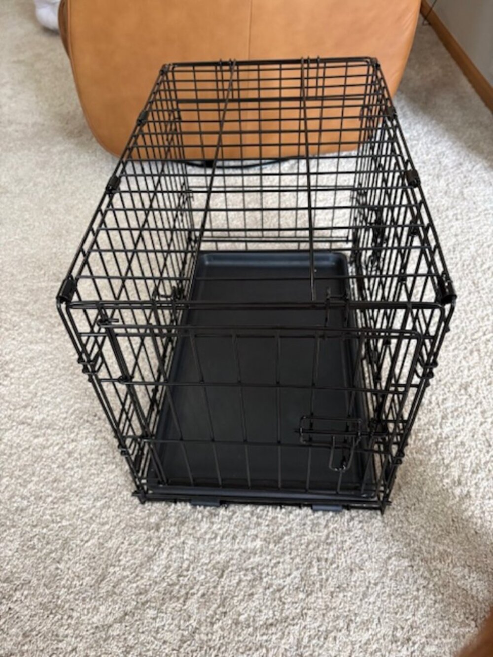 Frisco Heavy Duty Fold & Carry Double Door Collapsible Wire Dog Crate, X-Small